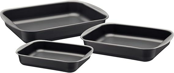 Tramontina Non-Stick Roasting Pan Set, Aluminium (Graphite)
