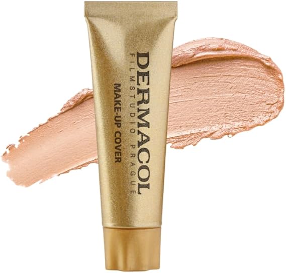 Dermacol Mini Makeup Foundation Full Coverage 13g Matte Liquid Foundation SPF 30 Waterproof Foundation for Oily Skin Acne and Under Eye Bags Long Lasting Makeup Products