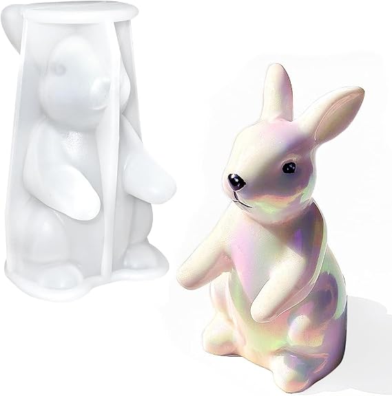 RESINWORLD 3D Bunny Silicone Mold, Easter Molds for Resin Collection