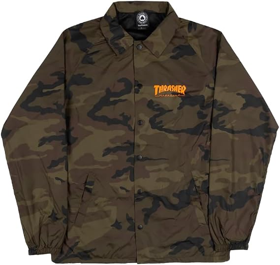 Thrasher Skategoat Coach Jacket Camo Small