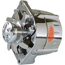 Powermaster - Alt GM 12SI Chrome 150A Smooth LookTM 6 grv Pulley & Baffle 1 or 3 Wire