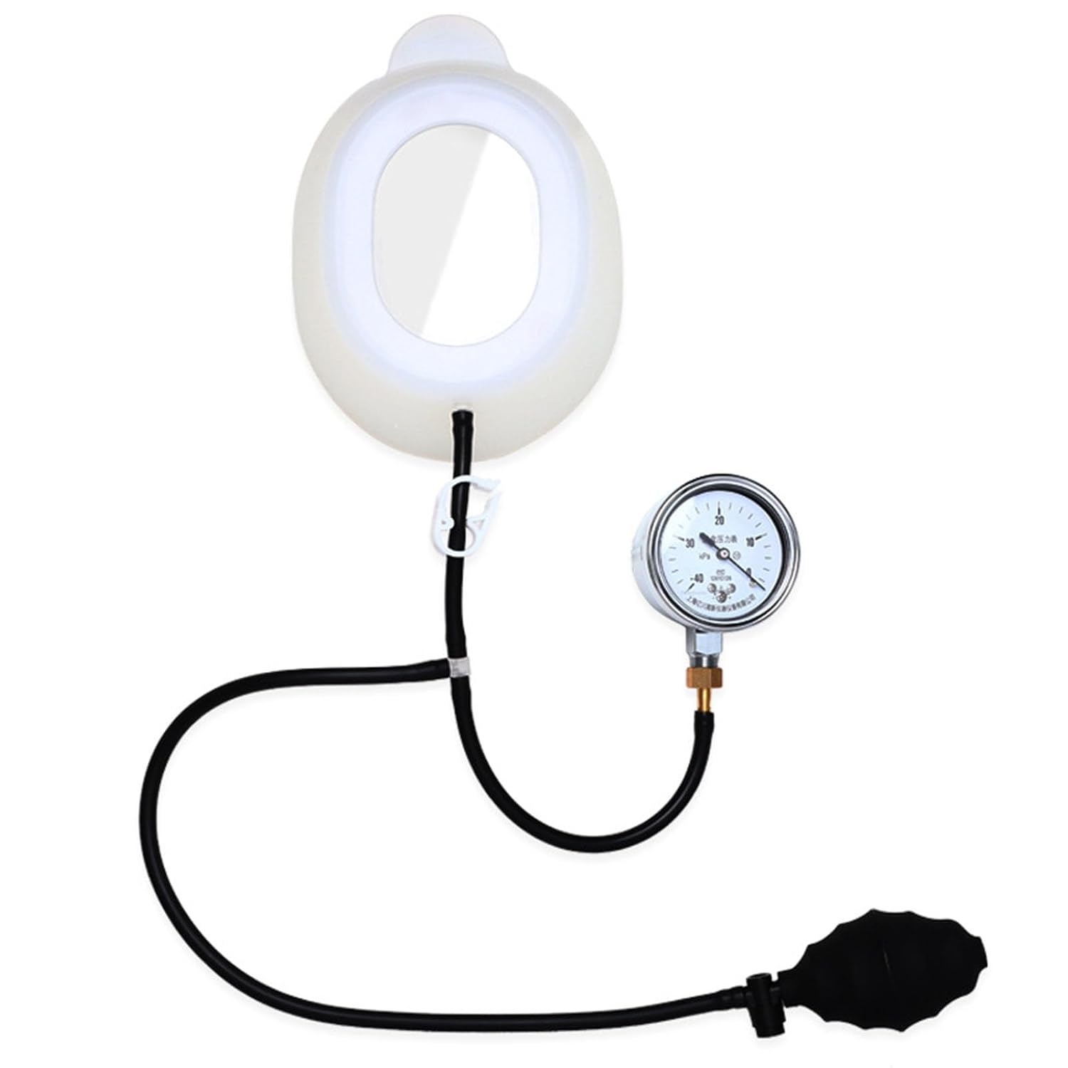 Pectus Excavatum Vacuum Bell Orthosis Brace with Real-Time Monitoring Pressure Gauge - Washable Physical Correction Device