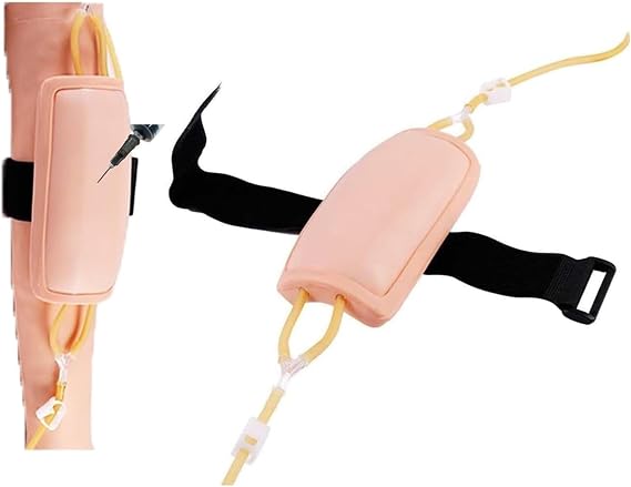 Wearable IV Practice Trainer Kit, IV Practice Kit for Injection Training, Arm Injection Model, IV & Phlebotomy Practice Kit, for Nurses, Venipuncture Kit for Injection Training