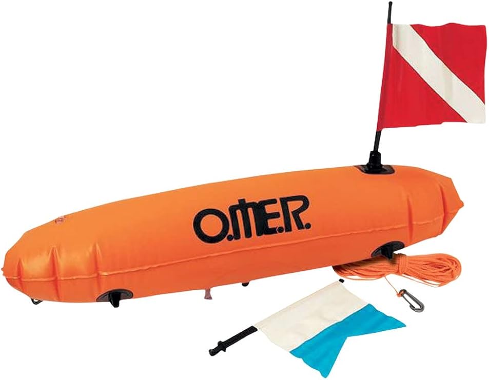 OMER Torpedo Float with Red and Alfa Flag