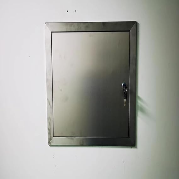 Large & Small Inspection Hatch with Lock, Hidden Stainless Steel Access Door for Ceiling & Wall & Floor, Waterproof Electrical Hatch, Customizable(24"x40"/61x102cm)