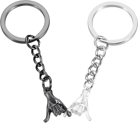 Pinky Promise Gifts Matching Couple Keychain for Boyfriend Girlfriend