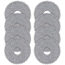 VIEWALL 8 Pack Mop Cloths for Roborock Qrevo QV 35A/35S/S5V/Q Revo S/Pro/Master/Plus/Curv/S5X/Edge/S5A/QX Revo/Saros 10R/20 Series Vacuum Cleaner, Microfiber Washable Mop Pad Replacement Accessories