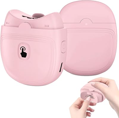 Electric Nail Clipper,Automatic Baby Electric Nail Trimmer, Rechargeable 2 Speed Nail Kit for Elderly, LED Light Manicure Set,Fingernail Clipper Gift for Kids,Adult