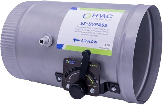 iO HVAC Controls EZ-BD 10" Adjustable Pressure Relief Damper