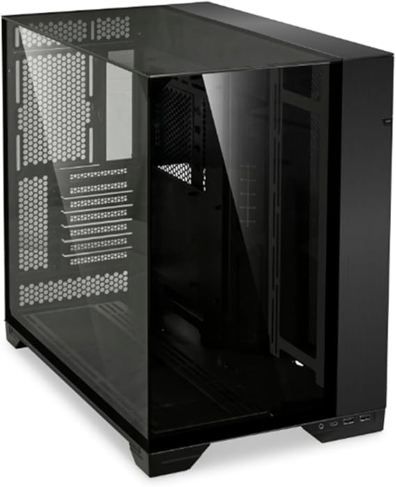 Lian-Li O11 Vision Tempered Glass E-ATX Tower Computer Case - Black