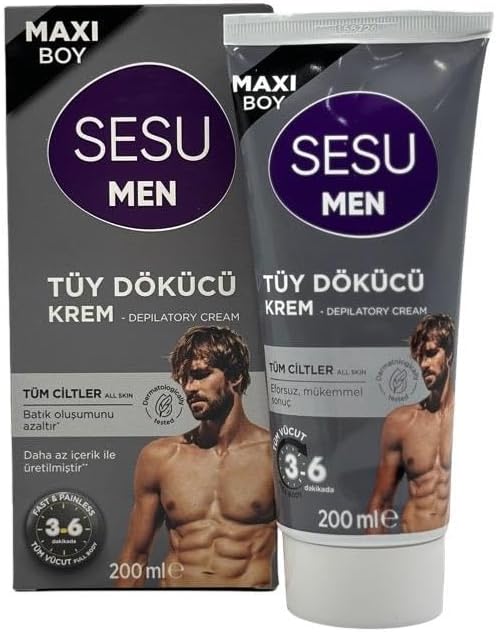 Sesu Erkekler İçin Tüy Dökücü Krem 200 Ml