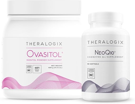 Theralogix Ovasitol Inositol Canister + NeoQ10 Bundle, (Pack of 2)