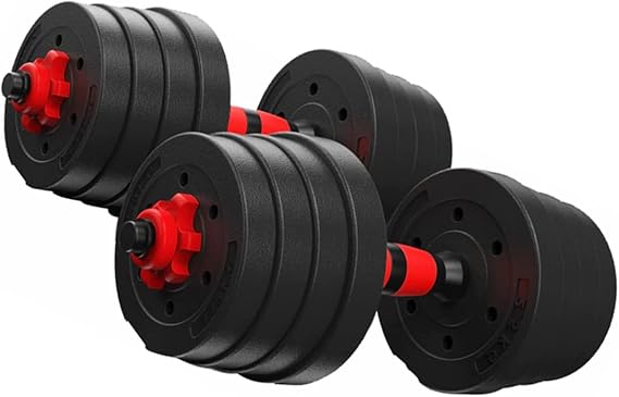20-30kg Adjustable Dumbbells With Extended Bar Weights set for Men Women, Solid Dumbbell Handles Barbell Perfect for training home gym weights Bodybuilding fitness weight lifting
