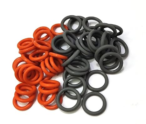 1/4" & 3/8" Pressure Washer QD Colored O-Rings (1/4''&3/8''(25+25) 50 Pack (Red+Grey),M22 Quick Connect Coupler