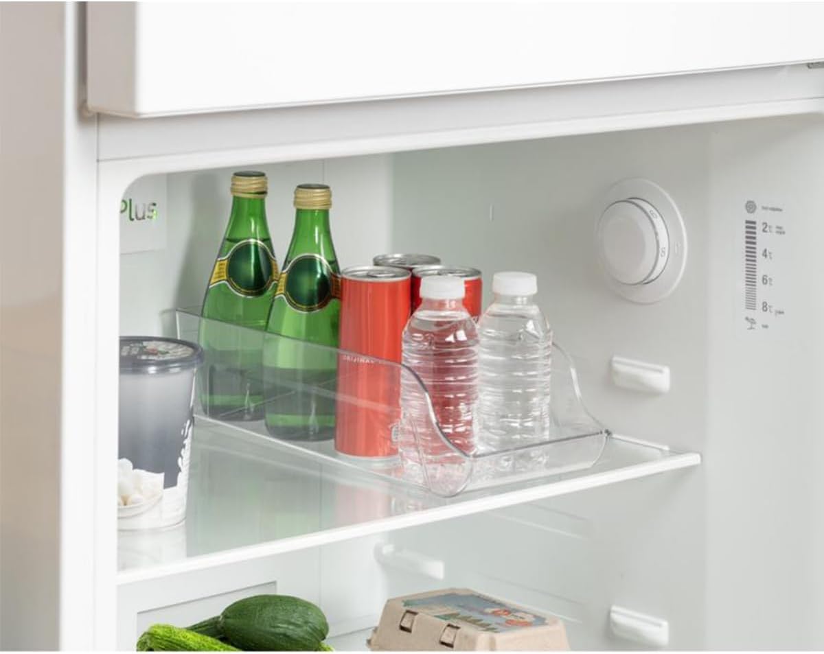 Market Door 3-Piece Unbreakable Ultra Durable Refrigerator Organizer Box Transparent Set 3-Piece Bottle Organizer Set