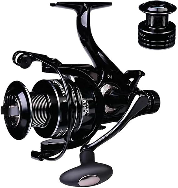 Big Game Spinning Reel for Beginners, Fishing Reel, No. 5000 ~ Tough, Simple Design, 3+1 BB, Maximum Drag, 44.2 lbs 19 kg, High Durability, Perfect for Breaking and Swimming Fishing