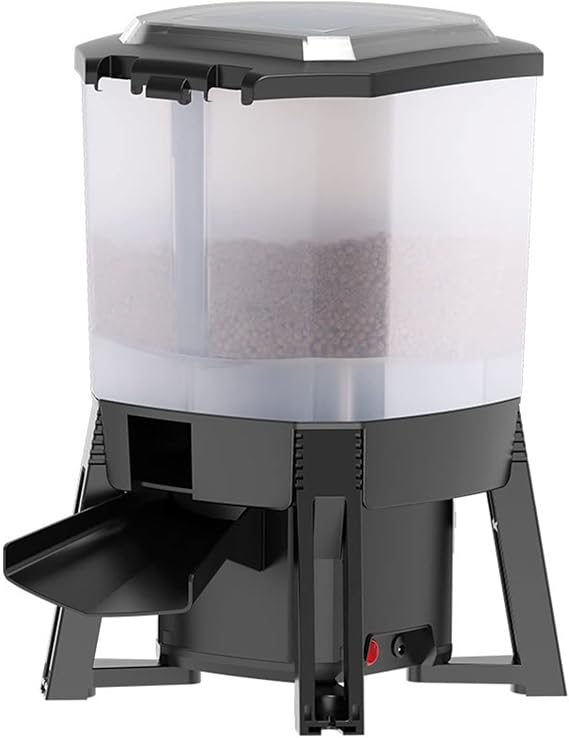 Cat Automatic Feeders Solar Automatic Aquarium Feeder Auto Fish Pond Food Dispenser Large Capacity