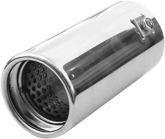 Exhaust Tip Trim Car End Pipe Tail Sport Muffler Stainless Steel Chrome Universal