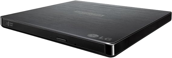 LG Electronics BP60NB10 Ultra Slim Portable UHD 4K/Blu-ray/DVD+/-RW Drive, USB 3.0 Compatible, PC Windows, Linux, Mac OS, with M-DISC Support, Noise Reduction, Black