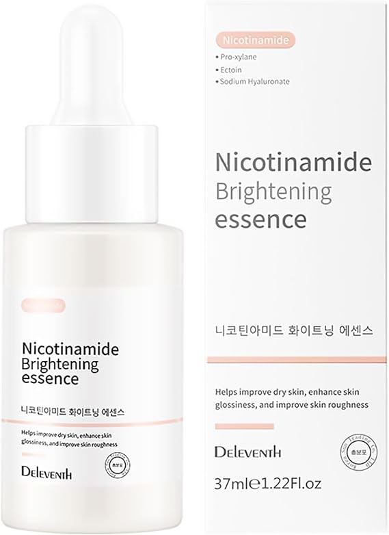 Korean Brand Niacinamide Face Serum 37ml / with Pro-Xilane & Ectoin, Anti-wrinkle, Brighten and Hydrate, Reduce Pores, Fine Lines, Smooth Skin, and Boost Elasticity for a Radiant Complexion