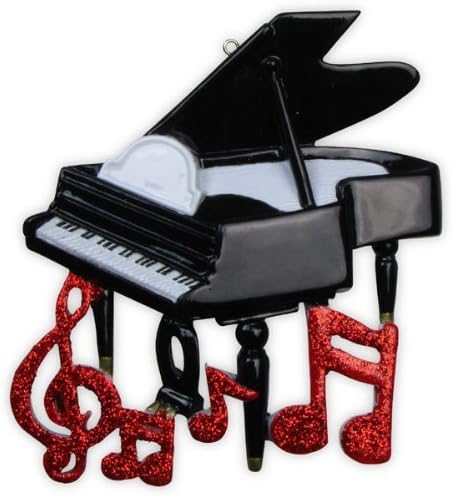 Piano Personalized Christmas Holiday Ornament