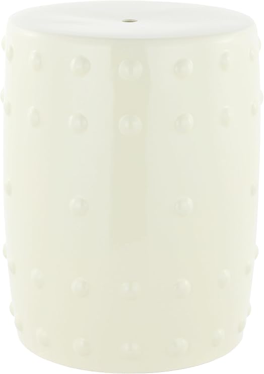 SAFAVIEH Home Collection Pashet Grey Ceramic Decorative Garden Stool for Living Room, Bedroom, Garden, Side Table, Plant Stand