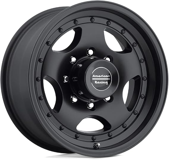 AMERICAN RACING AR23 SATIN BLACK W/CLEAR COAT AR23 15x7 6x139.70 SATIN BLACK W/CLEAR COAT (-6 mm) RIM