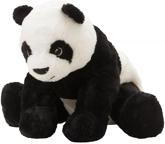 IKEA KRAMIG 902.213.18 panda, soft toy, white, black, 11.75 inch, plush bear with stuffed anima