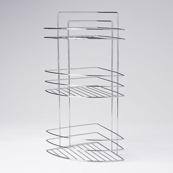 Efe Mark Premium 3 Tiers Corner Shower Rack Stainless Chrome