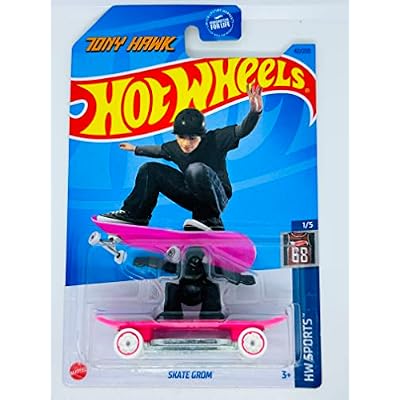 Hot Wheels - Skate GROM - HW Sports 15 - Pink - 2023 - MintNrMint Ships Bubble Wrapped in a Sized Box
