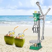 Manual Coconut Hole Opening Machine, Portable Stainless Steel Vertical Coconut Opener Tool, 6 Cm Opening Size, for Young/Tender Coconut Fruit Shop Home Use