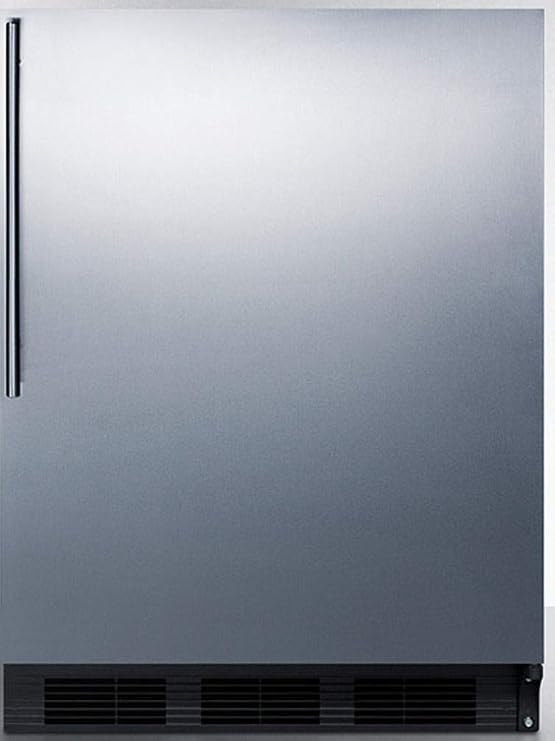 Summit 24" Refrigerator, Undercounter, ENERGY STAR, 5.8 cu.ft. Capacity, Stainless Steel - FF63BKSSHV