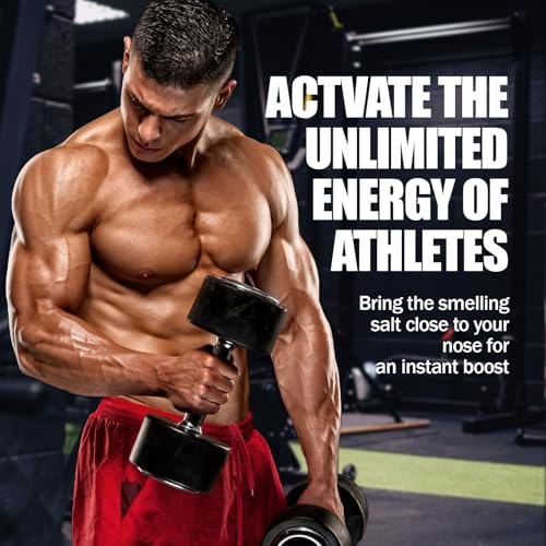 Athlete Salts for Athletes Gym Enthusiasts Quick Alertness Before Workouts, Focus & Energy Boost for Powerlifters, Hockey, Swimming, Sports, Gym