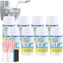 Wild Tornado Sink and Drain Cleaner, Wild Sink and Drain Cleaner - Foam Clog Remover for Kitchen Sinks, Bathroom Pipes, Toilets | Fast-Acting Formula (8pcs)
