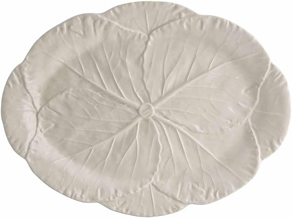 Bordallo Pinheiro Cabbage Oval Platter Size: 1.18" H x 16.93" W x 12.6" D