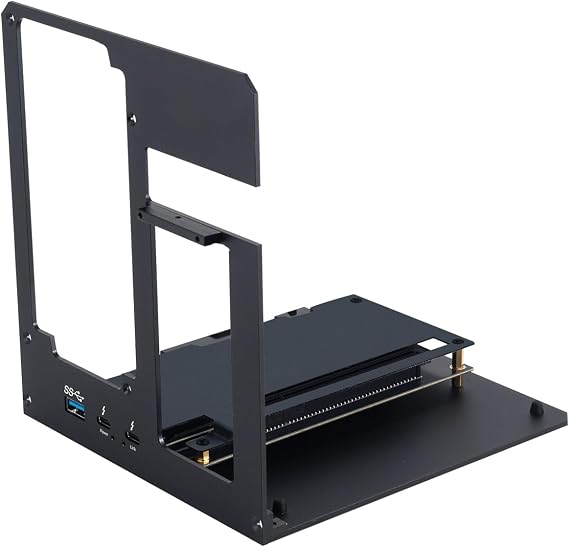 External GPU Enclosure Dock, Thunderbolt 3/4 Compatible, eGPU Dock for Laptop and Gaming Handheld, External Graphics Card Dock, NVIDIA/AMD PCIe External GPU Enclosure