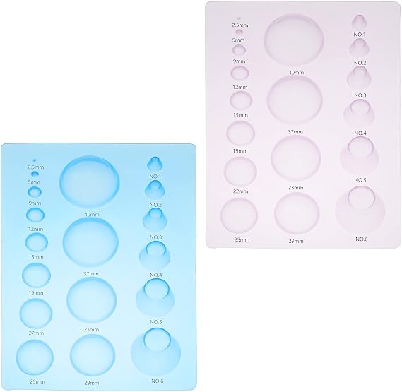 Lind Kitchen 2PCS 3-Row Paper Quilling Tools Concave-Convex Spherical Styler 3D Domes Half Ball Mould Plastic Mini Quilling Mold for DIY Paper Craft Tool