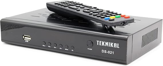 Free to Air Satellite Receiver - FULL HD Set Top Box Tuner with Recording. Sky Dish compatible.