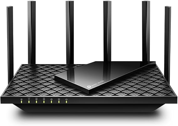 TP-Link Archer AXE75 Wi-Fi 6E WLAN Router 5400 Mbps Tri-Band WLAN 4 × Gigabit LAN Ports 1 × USB 3.0 Port WPA3 HomeCare Compatible with Alexa Tether App