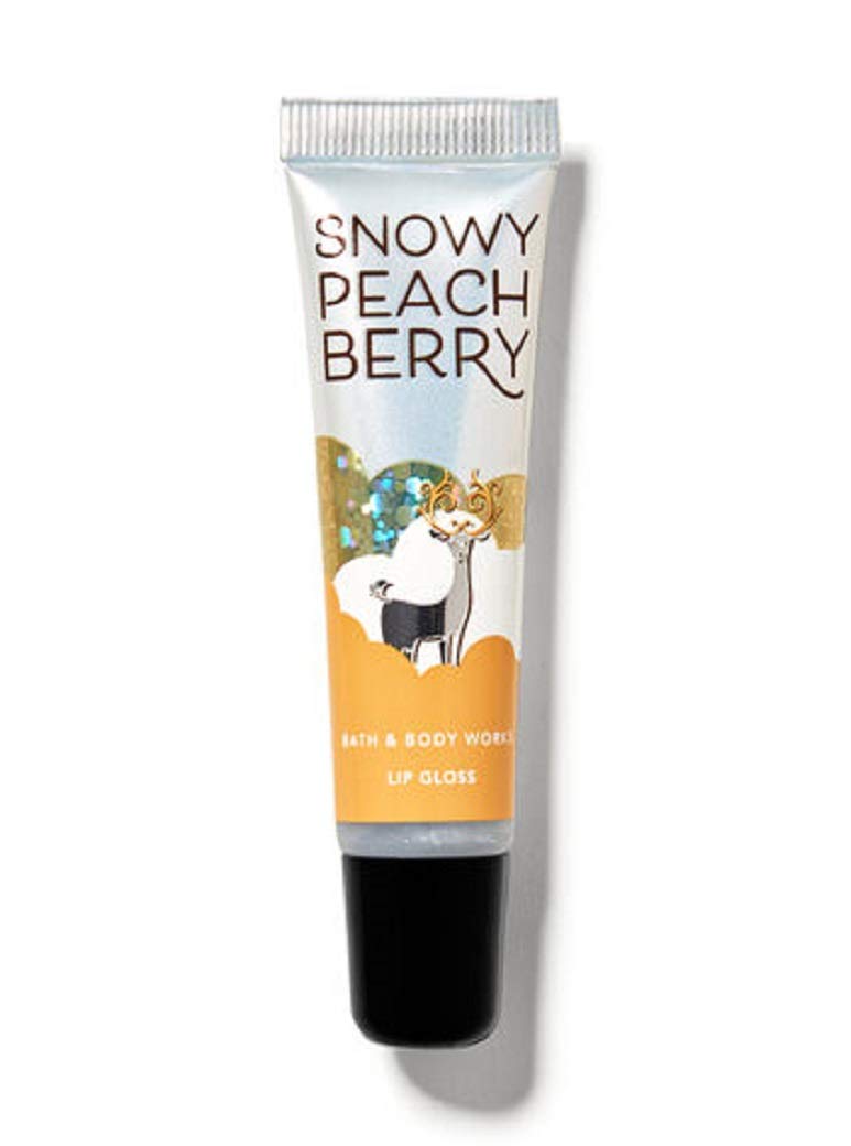 Bath and Body Works Shimmer Lip Gloss Snowy Peach Berry .47 Ounce
