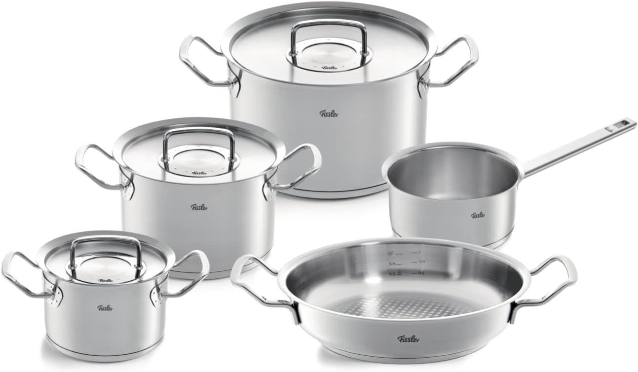Fissler Original Profi Collection Metal Lid 8 Piece Cookware Set