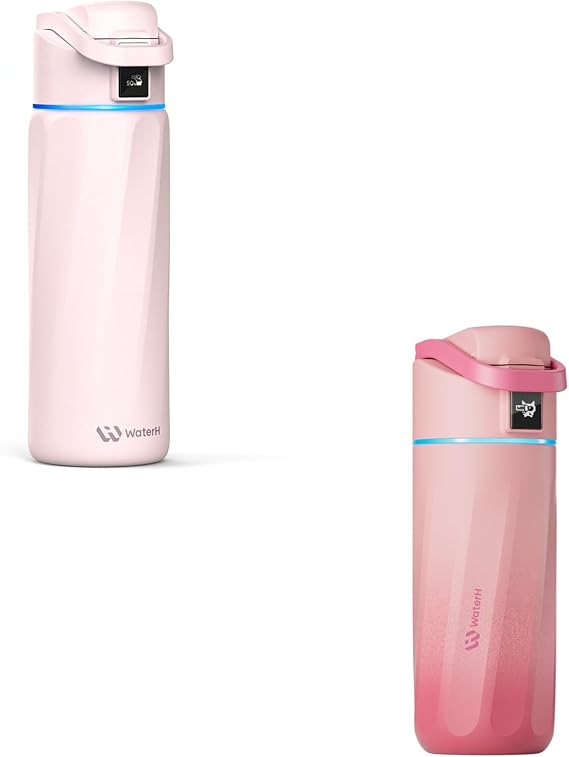 WATERH Boost 24 oz Bottle Pink+ Boost 16 oz Bottle Pink Bundle