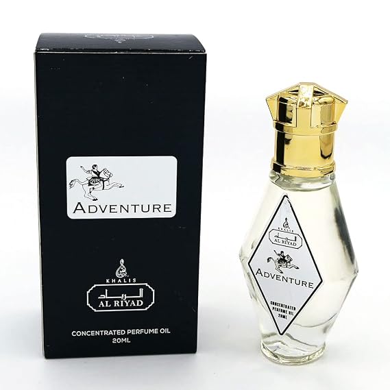 Maison d'Orient ADVENTURE 20 mL Roll On Perfume For Men, Alcohol-Free Fragrances. AL RIYAD (Roll On Body Oil) Traveling Essentials For Women and Cruise Accessories