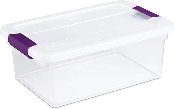 Sterilite 17531712 15-Quart ClearView Latch Box Storage Tote Containers