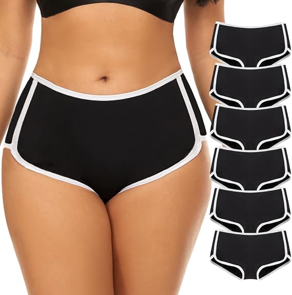 Mordlanka Women Boyshorts Underwear Cotton Panties Stretch Boxer Brief...