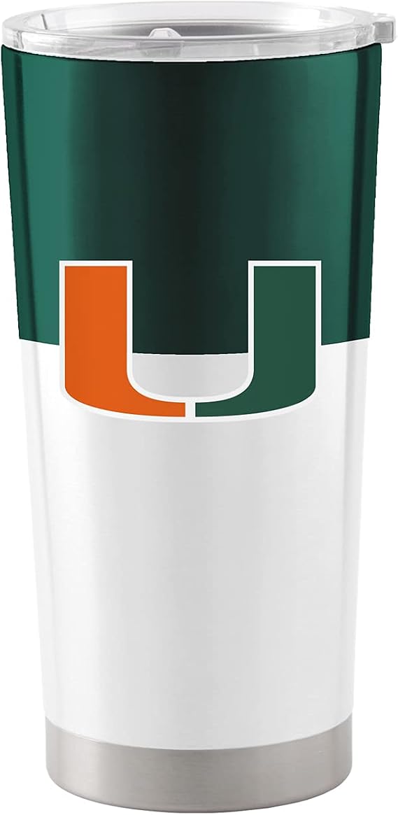 Logo Brands Miami 20oz Colorblock Stainless Tumbler