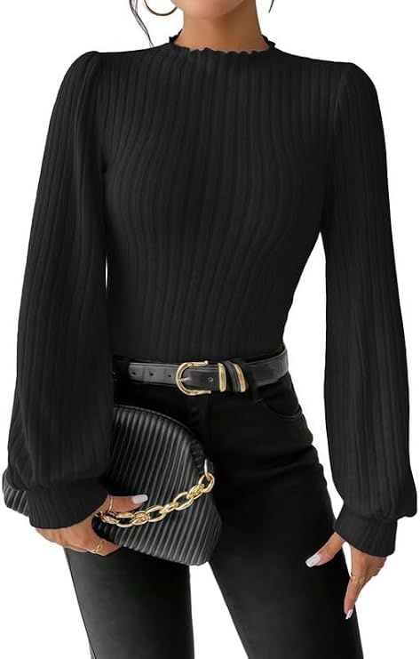 Women's Bodysuits Long Sleeve High/V/Mock Neck Leotard Tops Thong Casual Knitted Thermal Bodysuit Ladies Elegant Going Out Top Slim Fit One Piece Jumpsuit T-Shirt Basic Fall Winter Outfits