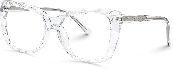 VOOGLAM Blue Light Glasses for Women Anti Eyestrain Dry Eyes UV Computer Phone TV Eyewear Fashion Letitia