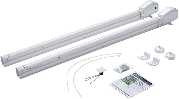 Solera Standard 12V Universal RV Awning Arms & Hardware Kit, White Standard 12V RV Awning arms Automatically Extend or Retract Compatible with Dometic and Carefree awnings 434724