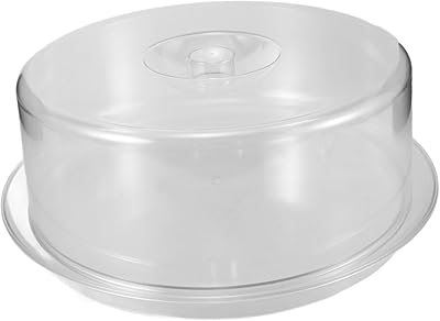 Mikinona Dustproof Cake Dome Lid Reusable Plastic Dessert Cover for Bakery Display Food Tray Cover for Catering and Buffets